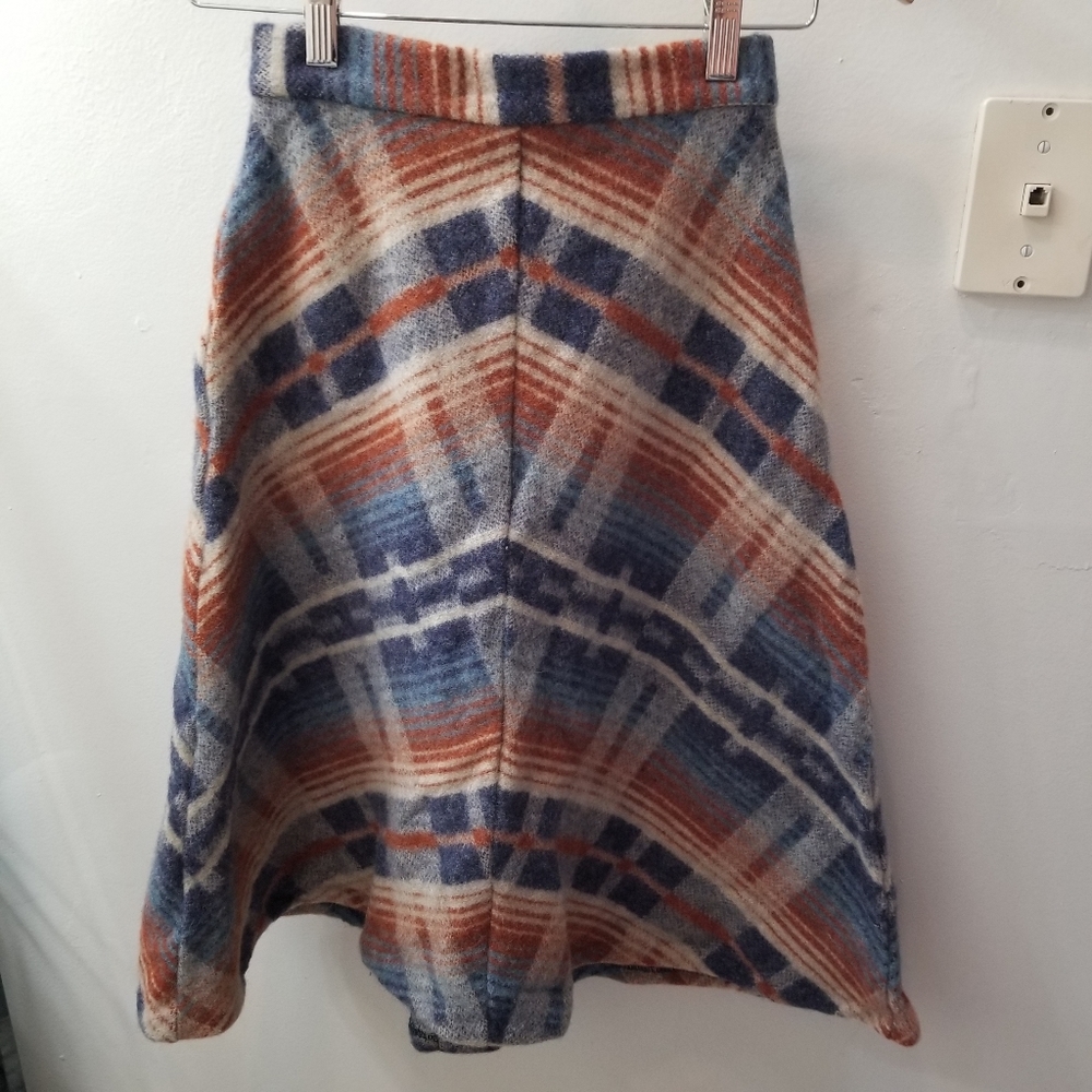 MS. LEE Vintage A-line Wool Skirt